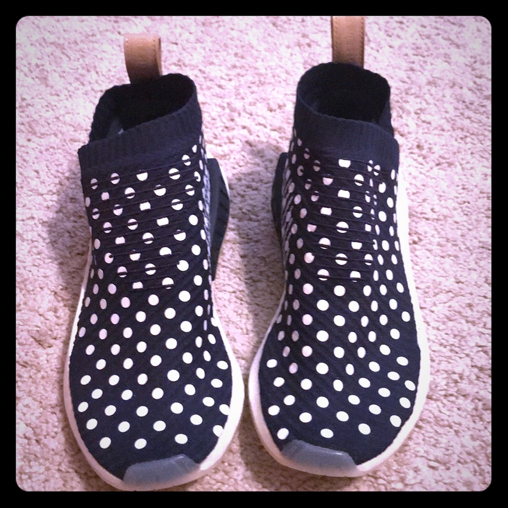 Polka dots navy/ white adidas